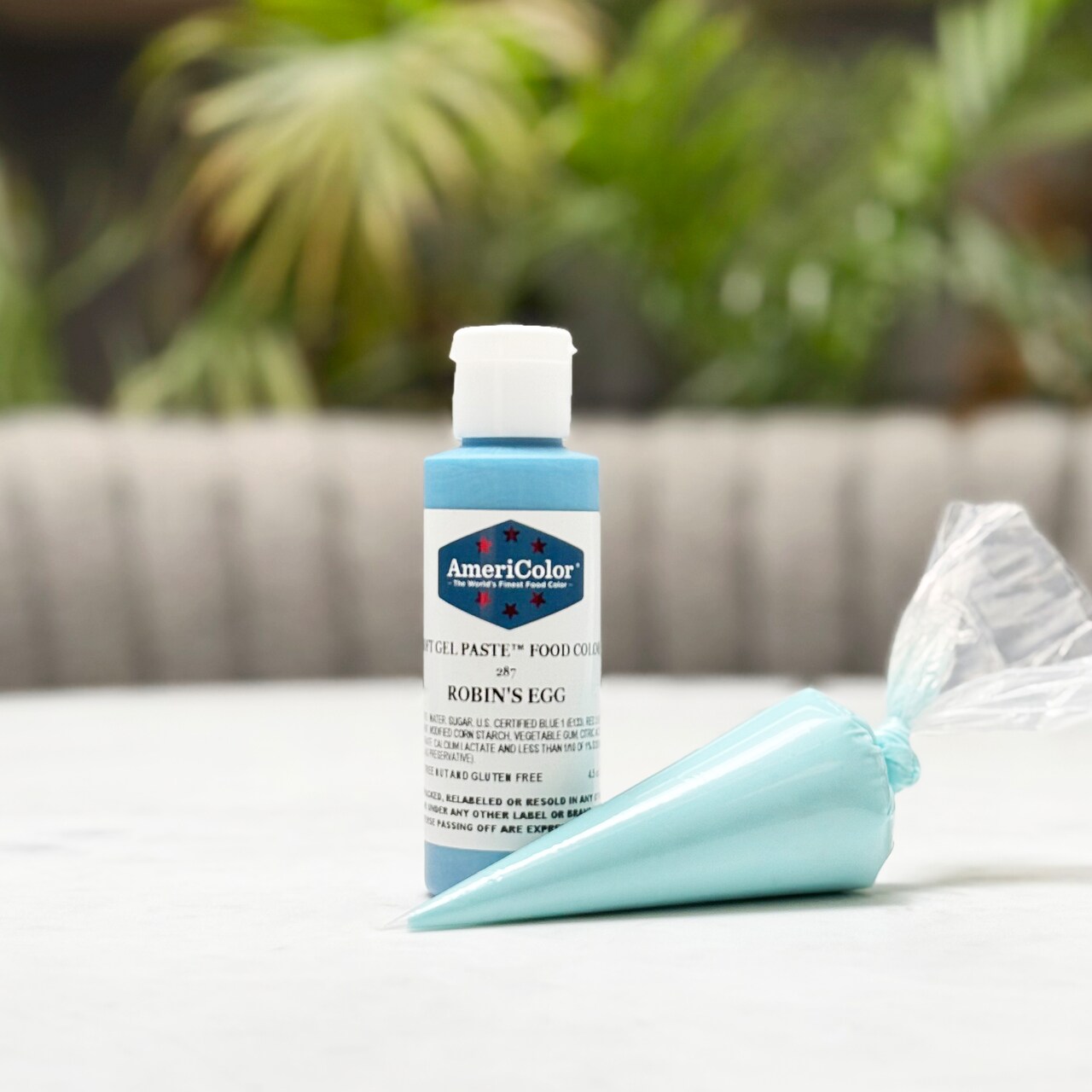 AmeriColor, Robin's Egg, 4.5 Ounce, Soft Gel Paste Food Color